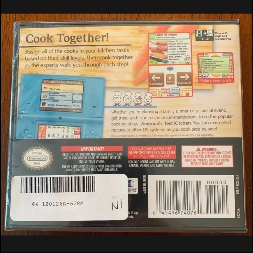 Nintendo DS America's Test Kitchen: Let's Get Cooking